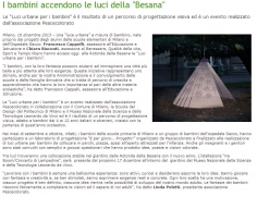 Luci Urbane - Comunicato Comune di Milano